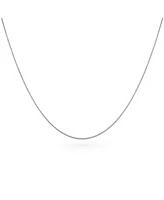 Bling Jewelry Fine 14K Gold Rose Gold Plated Sterling Silver Chain Necklace 16-18 Inch Length