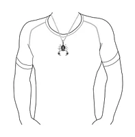 Bling Jewelry Tribal Zodiac Scorpion Necklace Stainless Steel Oxidized Black 20 Inches