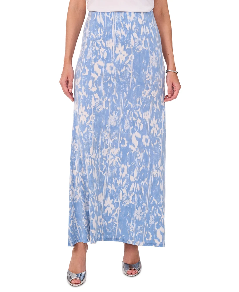 Vince Camuto Women's Abstract-Print A-Line Maxi Skirt