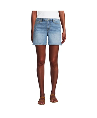 Lands' End Women's Recover Mid Rise 7" Jean Shorts