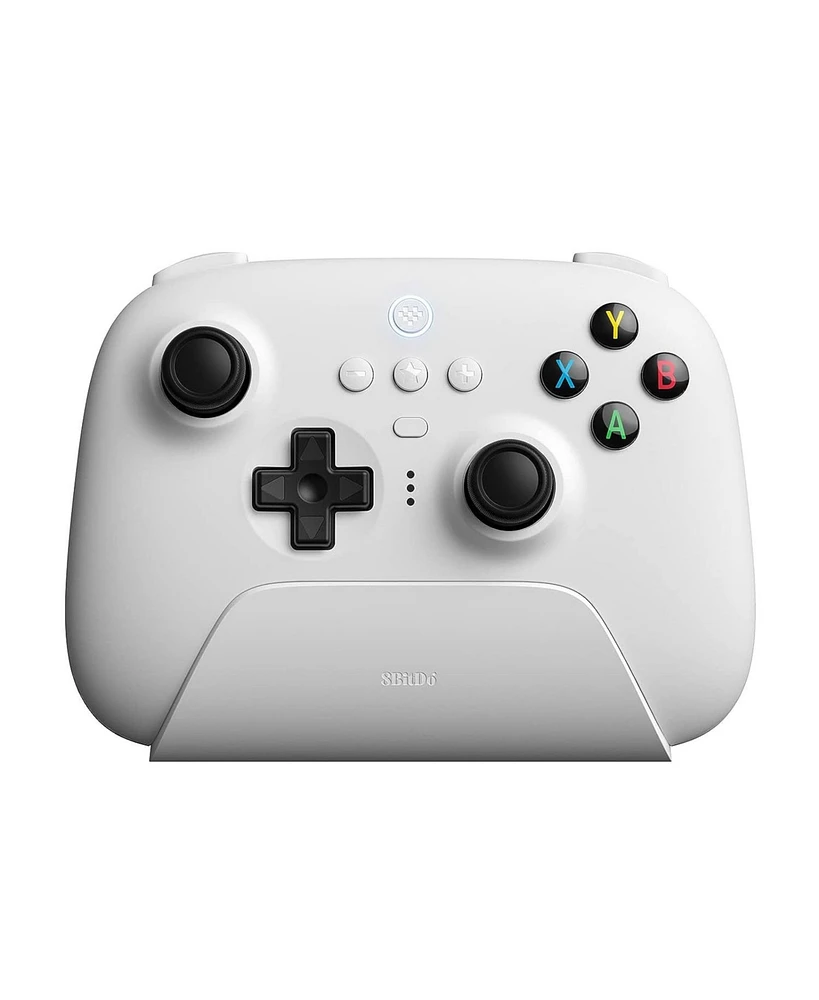 8BitDo Ultimate Usb 2.4g Wireless Controller With Charging Dock for Pc, Android, Steam Deck - White