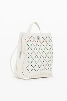 Desigual Women's Medium backpack with perforations and studs