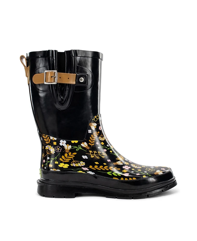 Sweet Bees Mid Rain Boot