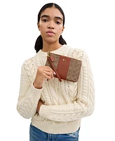 Coach Women's Signature Canvas Wristlet