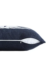 Nautica Sailboat Horizons Embroidered Square Pillow, 20" X 20"