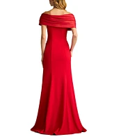 Tadashi Shoji Dalton Two-Tone Off-Shoulder Gown