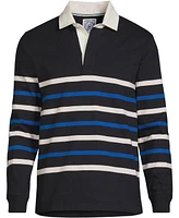 Lands' End Men's Long Sleeve Stripe Rugby Shirt