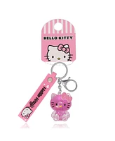 Hello Kitty Liquid Keychain with Wrist Strap - Travel Gifts