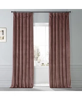 Half Price Drapes Rosehip Signature Plush Velvet Hotel Blackout Curtain