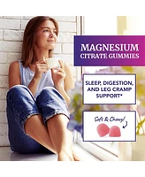 Magnesium Citrate Gummies, Absorption Magnesium for Calm, Relaxation & Digestion, Raspberry Flavor, Nobi Nutrition, 60ct