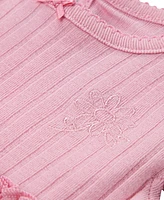 Huggies Baby Girls Cotton Flutter-Sleeve Dress, 3 Piece Set