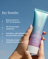 Coola Dew Good Illuminating Body Melt Sunscreen Lotion Spf 40, 3.4 oz.