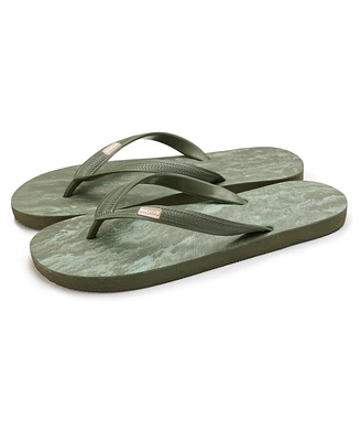 Feelgoodz Men's Men s Classicz Remix Natural Rubber Flip-Flop Thong Sandals