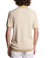 Paisley & Gray Men's Slim-Fit Sweater-Knit Button-Down Polo Shirt