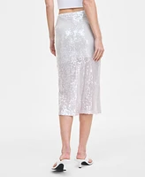 Bar Iii Women's Sequin Midi Skirt, Exclusively at Macy's