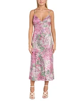 Morgan & Company Juniors' Sequined Empire-Waist Midi Dress