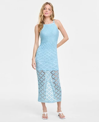 Bar Iii Women's Sleeveless Crochet Maxi Dress, Exclusively at Macy's
