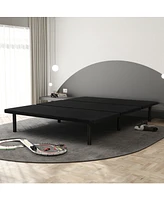 Primo International Airflow Black Upholstered Platform Bed Frame