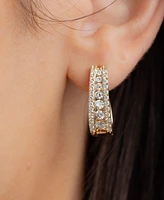 Diamond Triple Row Oval Hoop Earrings (1-1/2 ct. t.w.) in 14k Gold