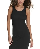 Starter Women's Cotton-Blend Ribbed-Knit Tank Dress
