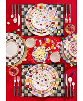 Mackenzie-Childs Black Check Round Platter