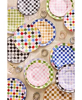 Mackenzie-Childs Multi Check Dinner Plate