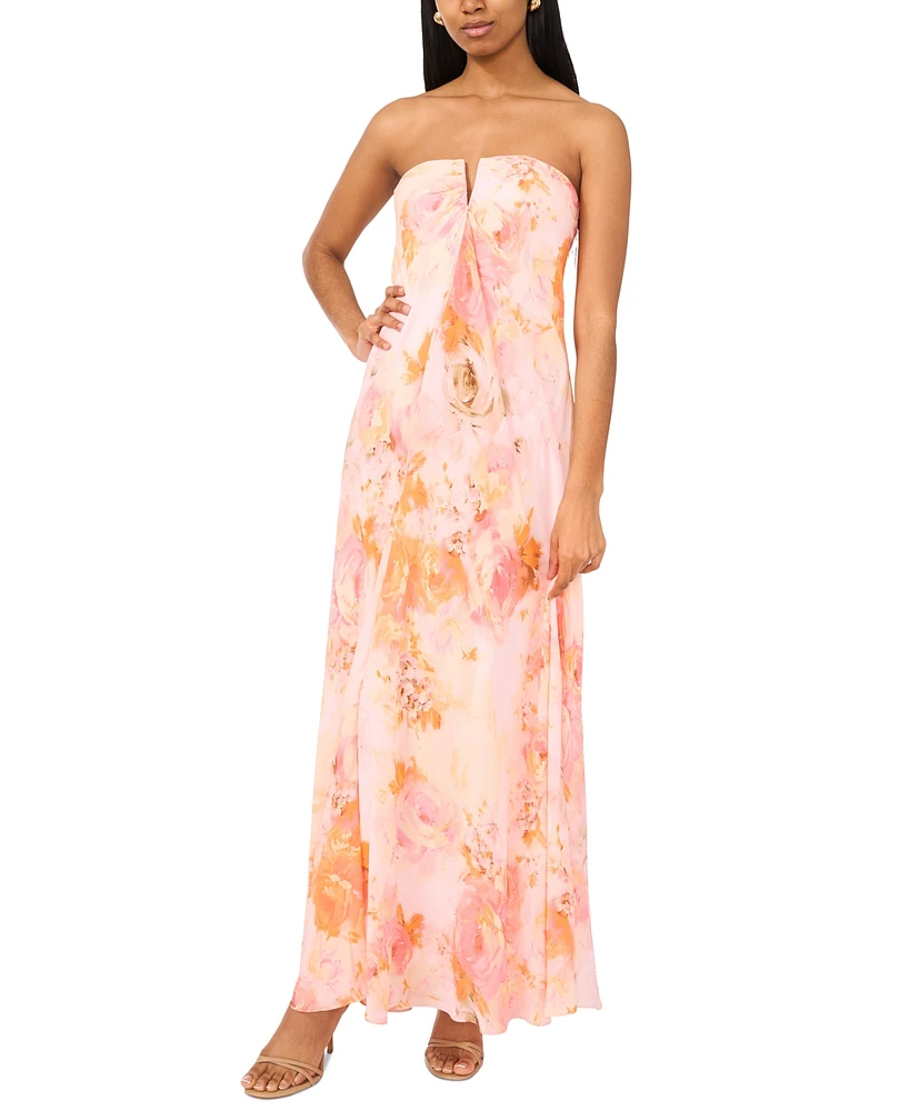 Parker Women's The Emerson Strapless Floral-Print Maxi Dress