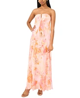 Parker Women's The Emerson Strapless Floral-Print Maxi Dress