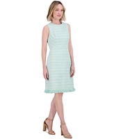 Eliza J Women's Tweed Sleeveless Sheath Dress