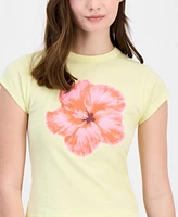 Grayson Threads, The Label Juniors' Hibiscus Graphic Baby T-Shirt