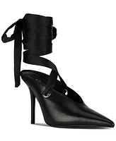 Jeffrey Campbell Grateau Sculpted High-Heel Lace-Up Mules