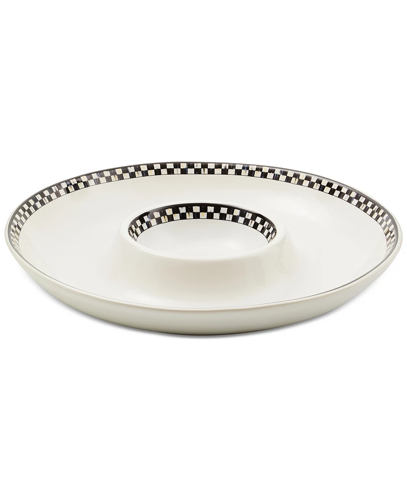 MacKenzie-Childs Courtly Check Everyday Chip & Dip Bowl