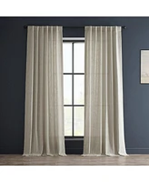 Half Price Drapes Malted Cream Heavy Faux Linen Curtain