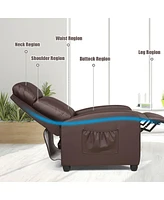 Recliner Sofa Wingback Chair with Massage Function