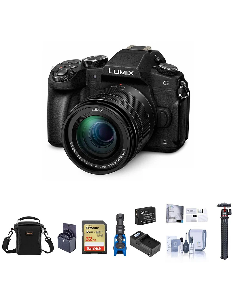 Panasonic Lumix Dmc-G85 Mirrorless Camera with 12-60mm Ois Lens Bundle with Acc