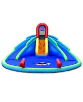 Inflatable Waterslide Bounce House with Upgraded Handrail without Blower