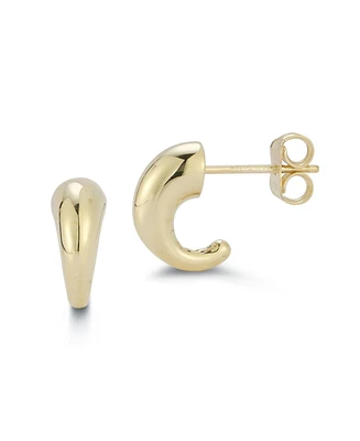 Rachel Zoe Fine Jewelry 14K Gold Graduated Chunky Hoop Earrings