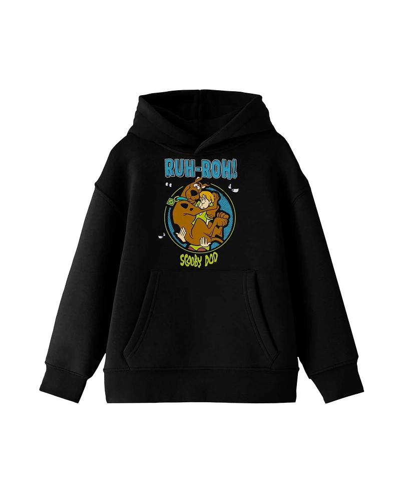 Scooby Doo and Shaggy Youth Black Graphic Hoodie-xl