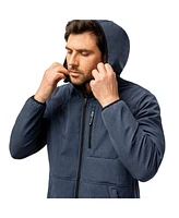 Free Country Men's Melange Stretch Full Zip Hoodie