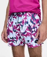 Hugo Boss Men's Abstract Floral 5" Swim Shorts