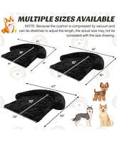 44"x 40"x 32" Plush Calming Dog Couch Bed with Anti-Slip Bottom