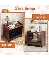 Dog Crate Indoor Dog Cage with Removable Tray and Lockable Door