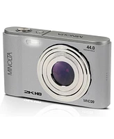 Minolta Minolta MND20 44 Mp 2.7K Ultra Hd Digital Camera (Silver) With Slinger Camera case