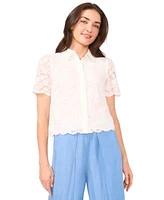 Cece Womens Lace Blouse Overlay Self Tie Pants