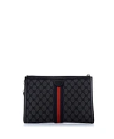 Pre-Owned Balenciaga x Gucci The Hacker Project Web Wristlet Clutch Bb Canvas