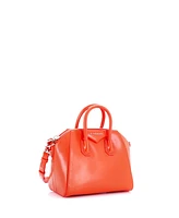 Pre-Owned Givenchy Mini Antigona Bag Glazed Leather