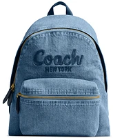 Coach Denim Cargo Medium Backpack