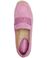 Coach Women's Camilla Logo Espadrille Flat Loafers