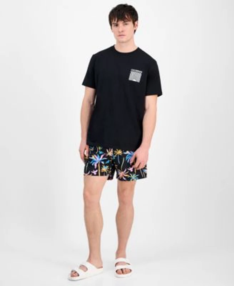 Chubbies Mens Graphic T Shirt Printed Swim Trunks