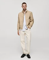 Mango Men's Lightweight Stand-Collar Jacket